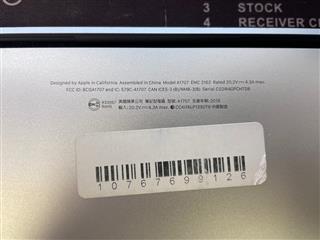 APPLE MACBOOK PRO A1707